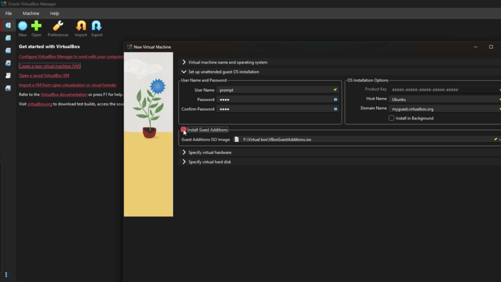 enter a username and password