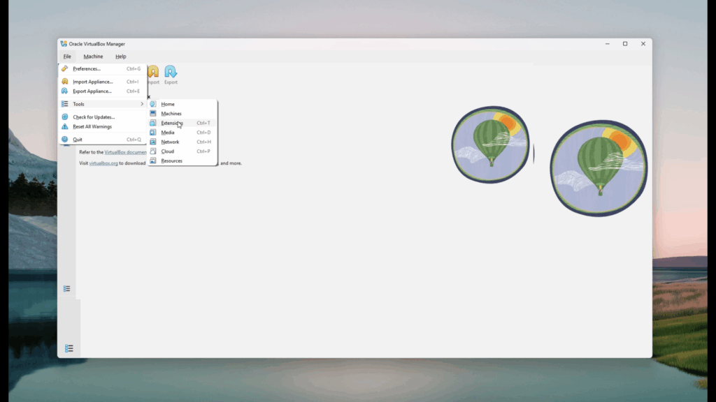 extensions shortcut ctrl+t